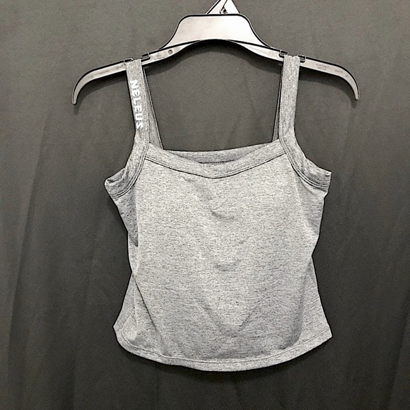 Gray Crop Tank Top - Picture 1 of 4